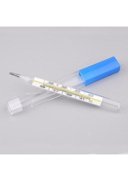 3 Adet Tıbbi Cıvalı Cam Termometre Yetişkin Vücut Sıcaklığı Ölçümü (Yurt Dışından)