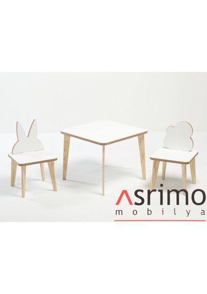Yaz Sil Yüzeyli Çocuk Aktivite Masa Sandalye Takımı - Çift Sandalye fiyatları