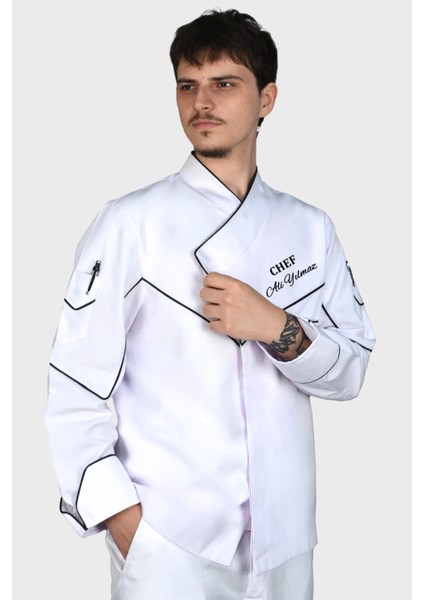 Isim Hediyeli Aşçı Ceketi Aşçı Ceketleri Şef Ceketi Aşçı Kıyafetleri Aşçı Elbisesi Chef Aşçı Forması