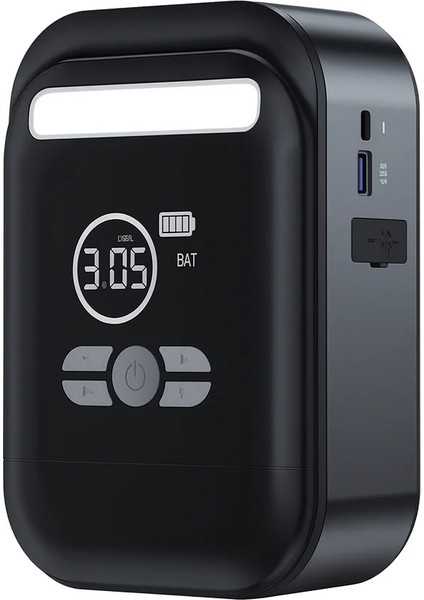 M02 Oto Jumper Akü Şarj Çok Fonksiyonlu Jump Starter 10000MAH Dijital Powerbank LED Fener 1200 Lümen