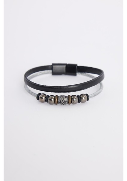 Erkek Hakiki Deri Bileklik