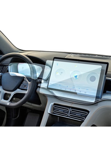 15.6 Inç Navigasyon ve Dijital Gösterge Koruyucu Set, 2024/2025 Uyumlu