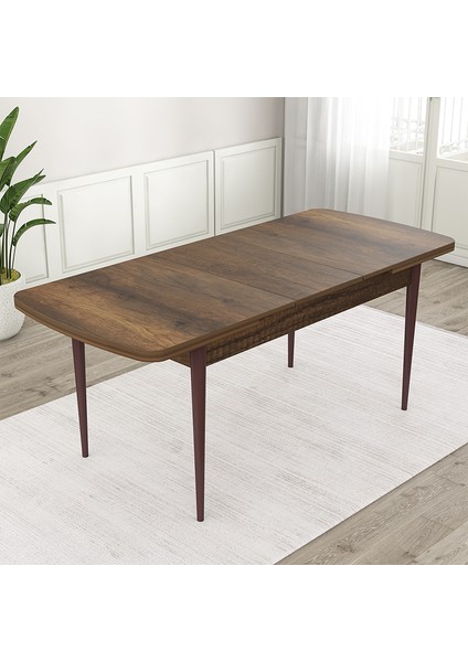 Exve Serisi 80X132 Açılabilir Ahşap Görünümlü Metal Mutfak Masası fiyatları