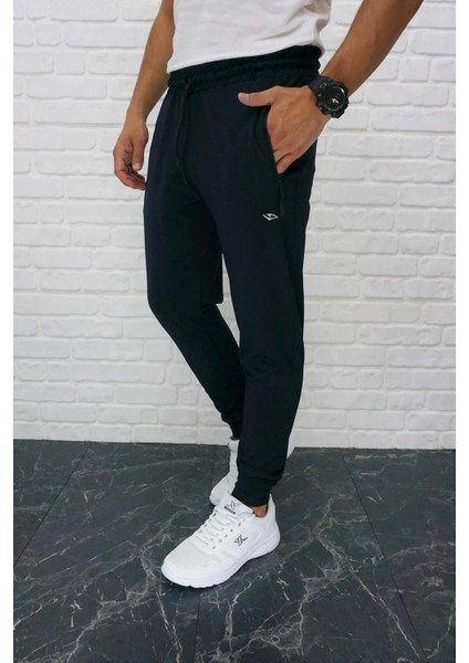 Erkek Lacivert Eşofman Altı Dalgıç Kumaş Paça Lastikli AS-133 fırsatları