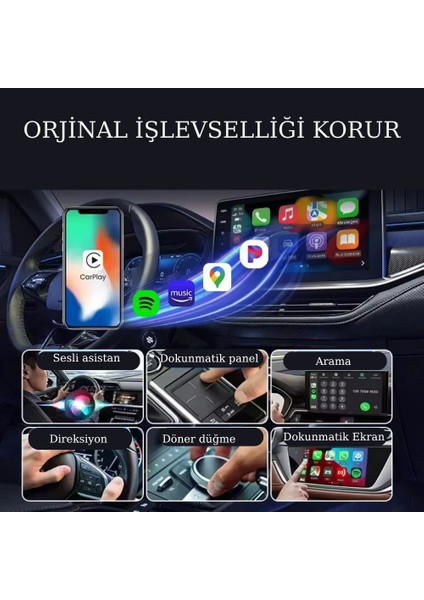 Kablosuz Araç Carplay Adaptörü Apple Car Play ve Android Car Play Cihazlar Için Multimedya modelleri