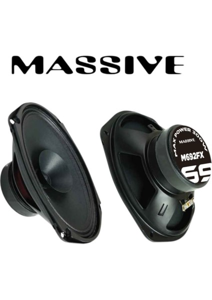 Çift Oval Oto Midrange Hoparlör Seti 600W-240W Rms, Güçlü Ses Için