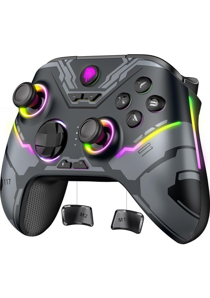 Rgb Kablosuz Joystick Wireless Oyun Kolu Pc/ switch/ ıos/ android Için Oyun Kolu Nintendo Swich Uyumlu Pc Laptop