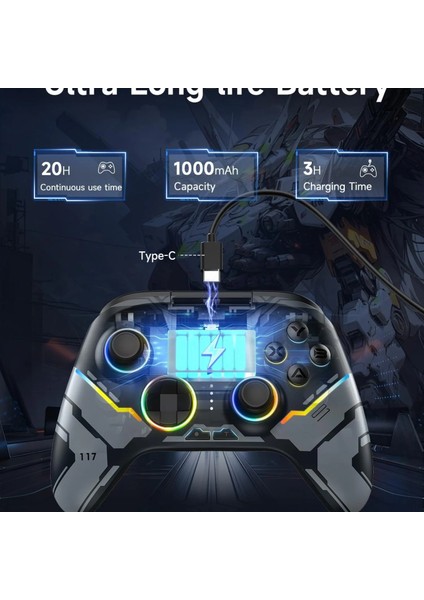 Rgb Kablosuz Joystick Wireless Oyun Kolu Pc/ switch/ ıos/ android Için Oyun Kolu Nintendo Swich Uyumlu Pc Laptop fiyatları