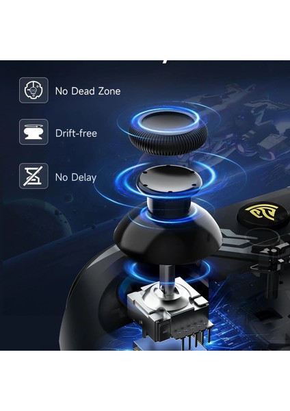 Rgb Kablosuz Joystick Wireless Oyun Kolu Pc/ switch/ ıos/ android Için Oyun Kolu Nintendo Swich Uyumlu Pc Laptop modelleri