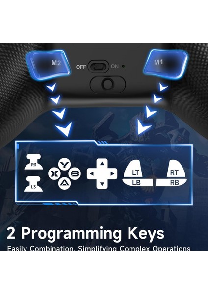 Rgb Kablosuz Joystick Wireless Oyun Kolu Pc/ switch/ ıos/ android Için Oyun Kolu Nintendo Swich Uyumlu Pc Laptop fırsatları