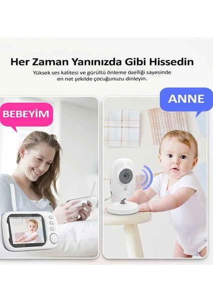 Gece Görüşlü Bebek Odası Kamera Sıcaklık Uyarısı Izleme Ekranı fiyatları