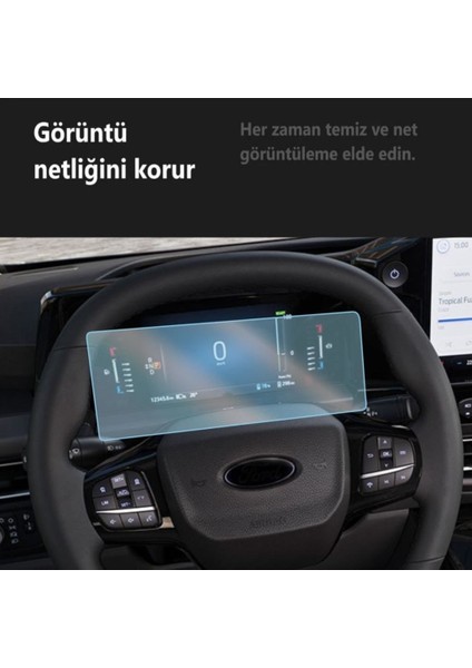 Ford Tourneo Custom Ekran Koruyucu 8 Inç Dijital Gösterge ve 13INÇ Multimedya 2'li Set fiyatları