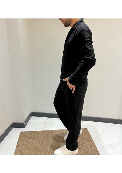 Jogger Pantolon Gömlek Takım Full Likra Yeni Model Uzun Kollu