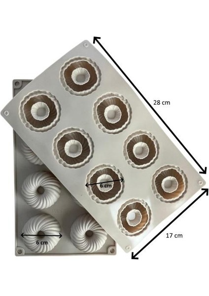Silikon Kek Kalıbı Yuvarlak Tırtıklı fiyatları