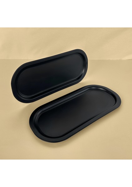 Home 2'li Oval Sunumluk Tepsi - Mat Siyah fiyatları