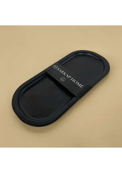 Home 2'li Oval Sunumluk Tepsi - Mat Siyah fırsatları