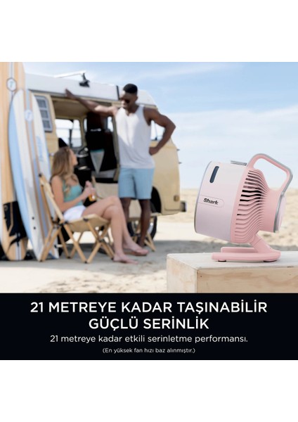 Flexbreeze Hydrogo Buharlı Şarjlı Pembe Masaüstü Vantilatör fiyatları