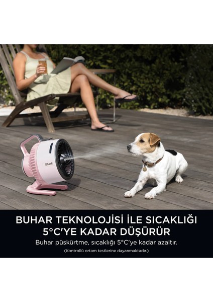 Flexbreeze Hydrogo Buharlı Şarjlı Pembe Masaüstü Vantilatör fırsatları