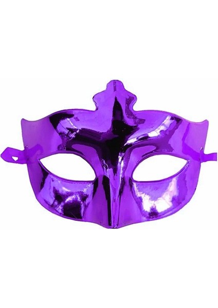 Mor Renk Kostüm Partisi Ekstra Parlak B Maskesi 15X10 cm