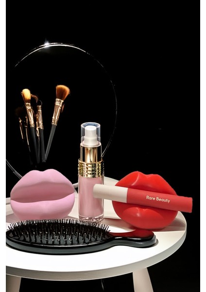 Dudak Figürü Lips Ruj Balm Stick Tutucu Dekoratif Botoks Dudak 2'li Set fiyatları