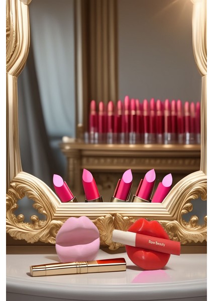 Dudak Figürü Lips Ruj Balm Stick Tutucu Dekoratif Botoks Dudak 2'li Set indirimleri
