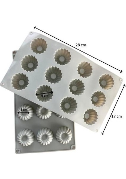 Silikon Kek Kalıbı Yuvarlak Tırtıklı fiyatları