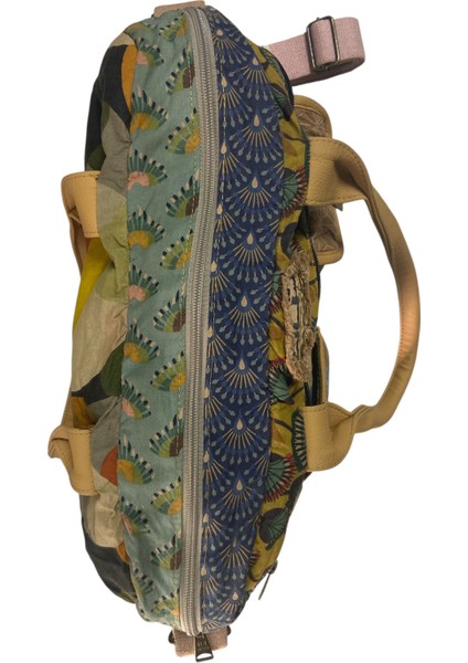 Vintage Salaş Çok Renkli Küçük Seyahat Gezi Omuz El Çantası 31CMX44CM