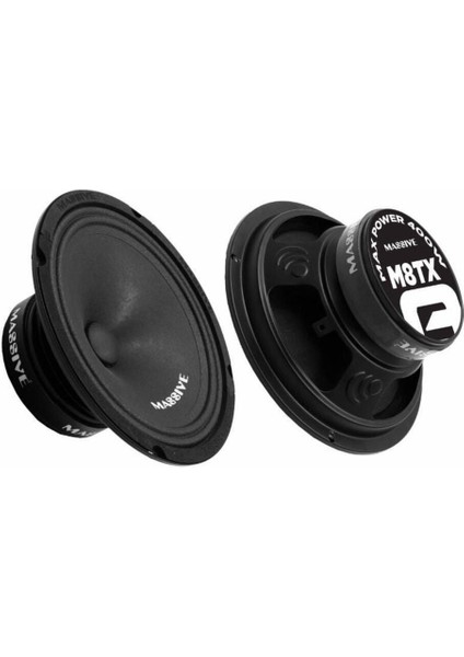 20 Cm, 400W, 120 Rms Orta Sürücü Ses Sistemi