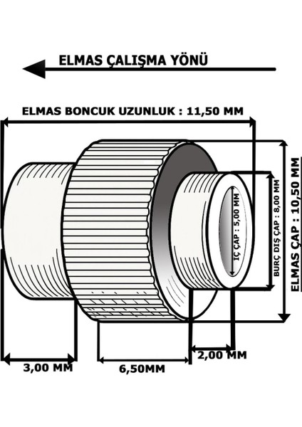 Elmas Boncuk G Serisi Çap 11,50 mm fiyatları
