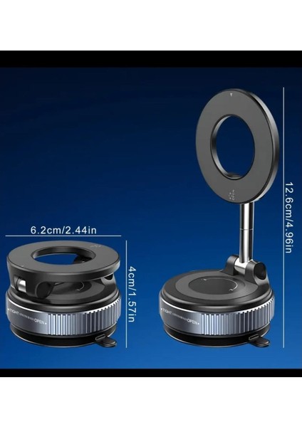 360° Döner Manyetik Telefon Tutucu Araç Içi Vakumlu Cam Vakum Standı Masa Üstü Mobil Telefon Stant indirimleri