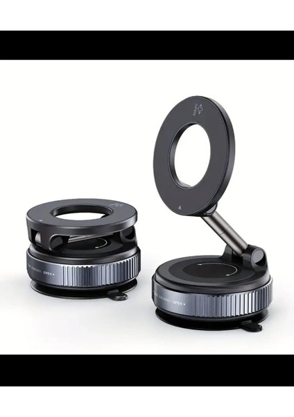 360° Döner Manyetik Telefon Tutucu Araç Içi Vakumlu Cam Vakum Standı Masa Üstü Mobil Telefon Stant