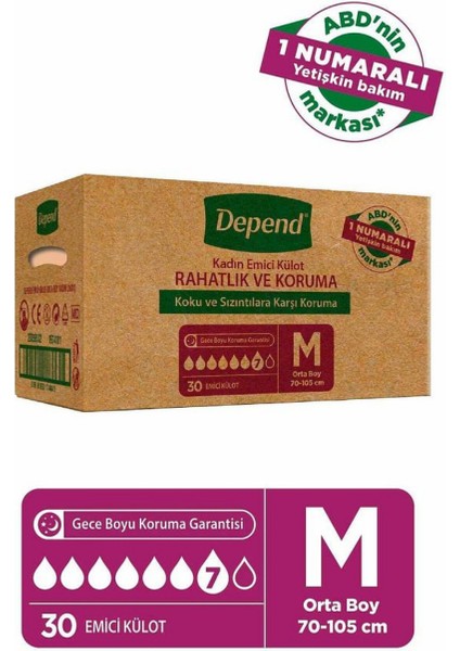 Emici Külot Kadın Medium 30’lu