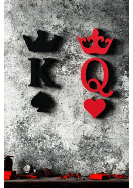 Dekoratif Özel Tasarım Kral Kraliçe Figür Yatak Odası Oturma Odası Salon 14 x 12 cm modelleri