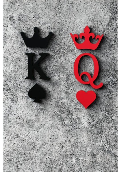 Dekoratif Özel Tasarım Kral Kraliçe Figür Yatak Odası Oturma Odası Salon 14 x 12 cm indirimleri