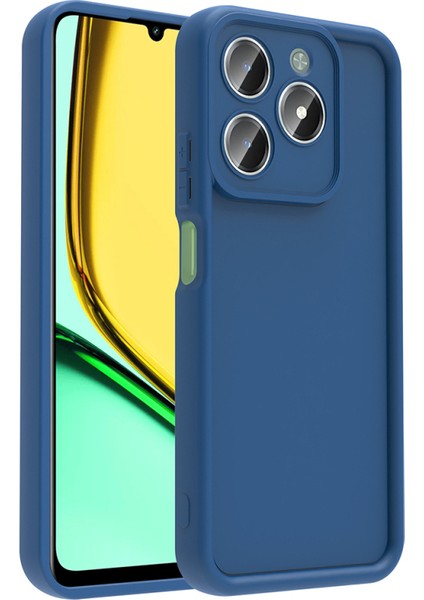 Realme C61 Kamera Korumalı ve Ergonomik Şık Ananas Silikon Kılıf
