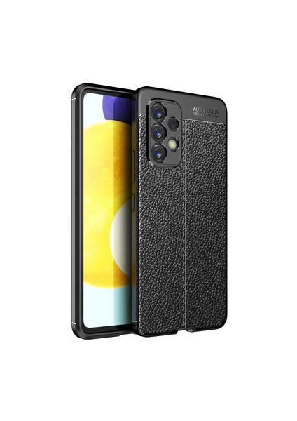 Samsung Galaxy A73 Kılıf Deri Görünümlü Deriko Premium Silikon Kapak