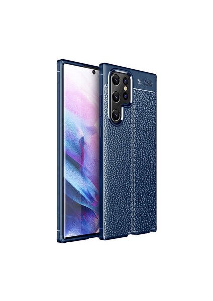 Samsung Galaxy S22 Ultra Kılıf Deri Görünümlü Deriko Premium Silikon Kapak