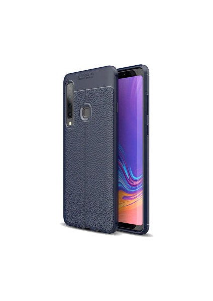 Samsung Galaxy A9 2018 Kılıf Deri Görünümlü Deriko Premium Silikon Kapak