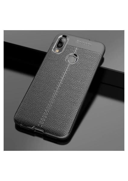 Samsung Galaxy A10S Kılıf Deri Görünümlü Deriko Premium Silikon Kapak