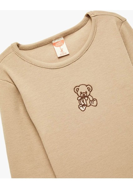 Kahverengi Kız Bebek Sweatshirt 6WMG10062AK modelleri