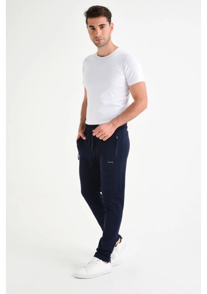 Erkek Lacivert Eşofman Altı Dalgıç Kumaş AS-104