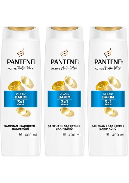 Temel Bakım 3'ü 1 Arada Şampuan 400 ml x 3 Adet fiyatları