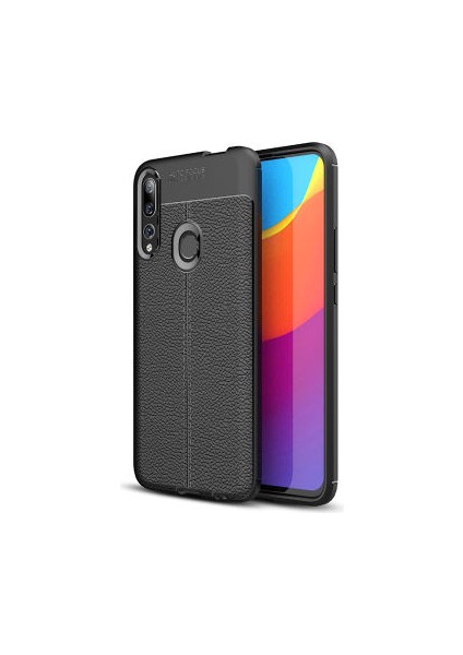 Huawei Y9 Prime 2019 Kılıf Deri Görünümlü Deriko Premium Silikon Kapak