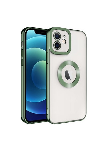 iPhone 12 Kılıf Köşeleri Parlak Renkli ve Logo Detaylı Chorma Premium Silikon Kapak