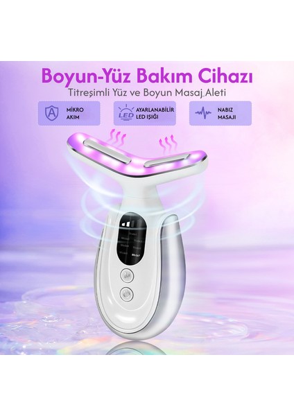 Yeni Nesil Auhma Yüksek Ems Teknoloji 7 Modlu 400 Mah Yüz ve Boyun Kırşıklık Giderme Sıklaştırma Cihazı fiyatları