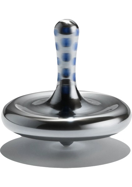 Tracer Top – Topaç Mavi Metal Masaüstü Aksesuarı ve Paslanmaz Çelik Denge Oyuncağı