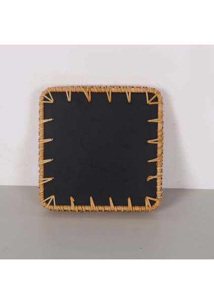 Mylamp Kare Kremy 18X18X3 Sedefli Rattan Tepsi & Duvar Dekoru indirimleri
