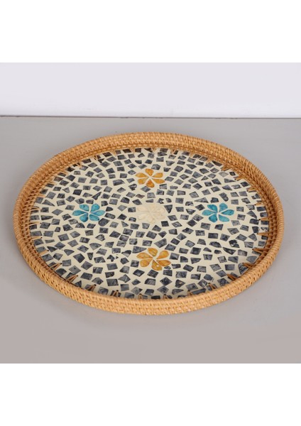 Mylamp Mareflora Sedefli Rattan Tepsi & Duvar Dekoru 40X3 cm fiyatları