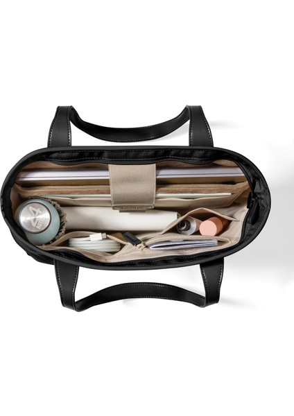 Versatile T23 14 INÇ/14L Siyah Tote Bag Laptop Notebook Omuz Çantası - T23M1D1