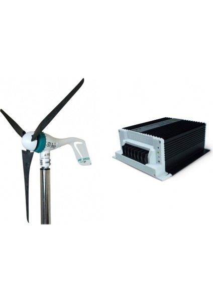 Set Air Speed 500W 12V / 24V Rüzgar Türbini + Hibrit Şarj Kontrol Cihazı Ista-Breeze